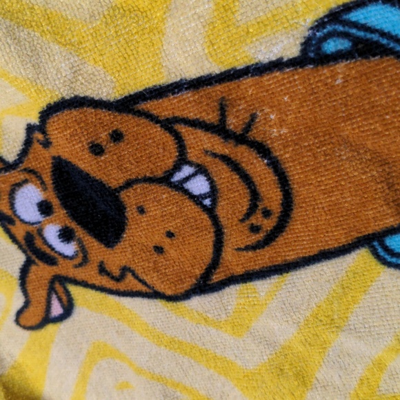 Vintage Scooby Doo Hand Towel Dog Retro Cartoon Character Terry Cloth Wash Eco - Picture 3 of 4